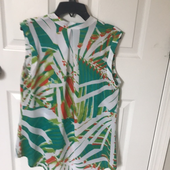 Worthington multicolor sleeveless blouse, size M - Picture 2 of 4